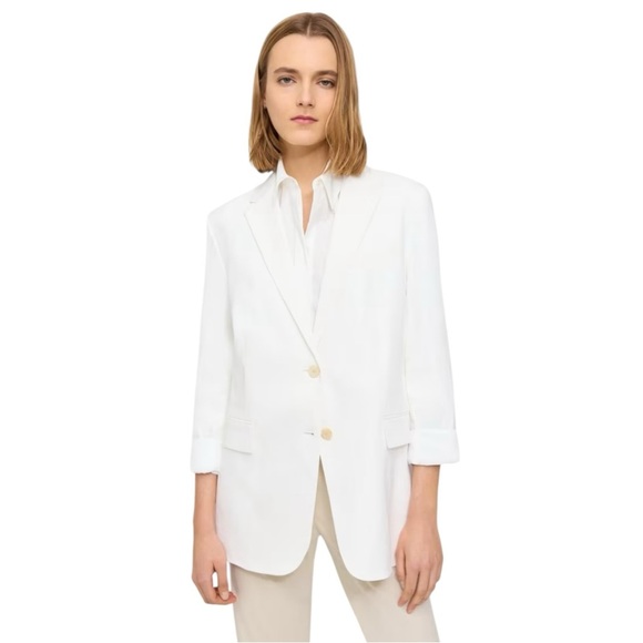 Theory Cuffed Blazer in Good Linen – Size 2 – NWT $475 - Picture 1 of 12